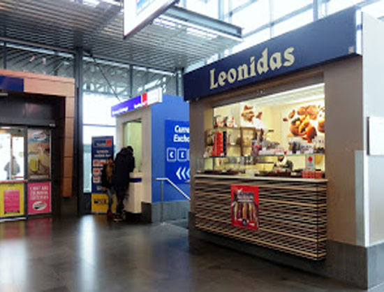 Aéroport de Charleroi Bruxelles-Sud (CRL), Belgique - magasin de Leonidas